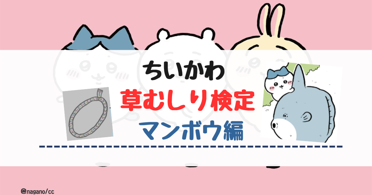 【ちいかわ】草むしり検定「マンボウ編」【まとめ】